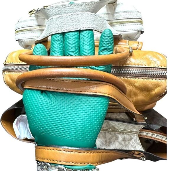 MICHAEL KORS 3 Bag Lot Bundle of MK Designer Leather Purses Tote Satchel Shoulde - Picture 15 of 15